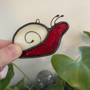 Mini Snail - Red and Tan