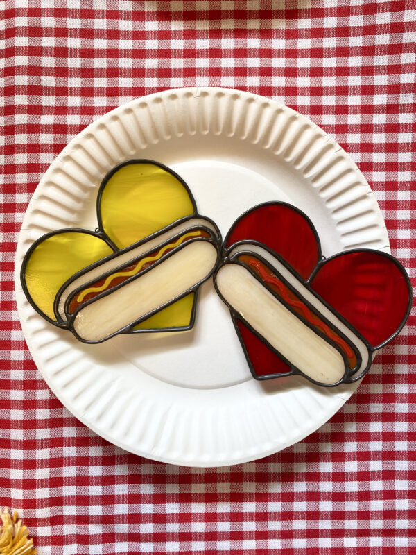 Mini hot dog heart - mustard lovers only! - Image 3