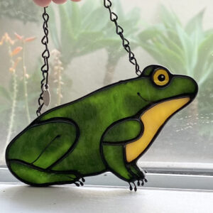 Frog friend - mottled green