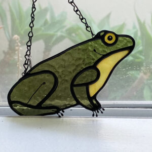 Frog friend - olive green translucent
