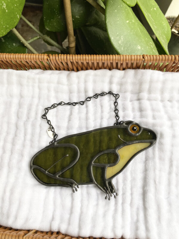 Frog friend - olive green translucent - Image 2