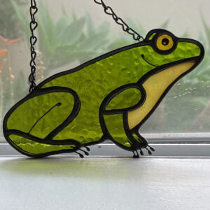 Frog friend - spring green translucent